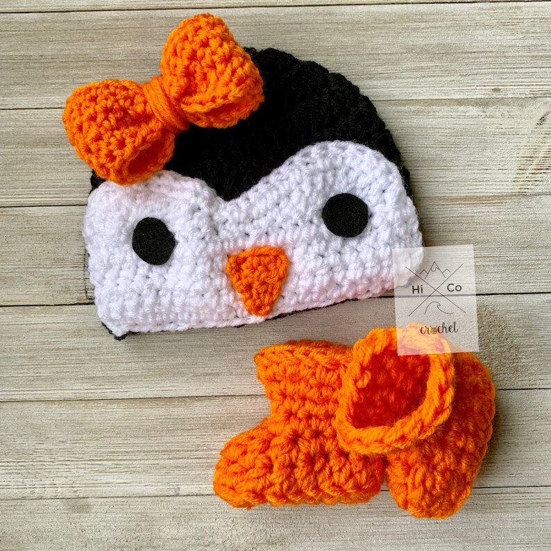 NewBorn Photography Baby penguin Set Baby Shower Gift Penguin Nursery Penguin Baby Set Crochet penguin Baby Set Baby penguin Costume