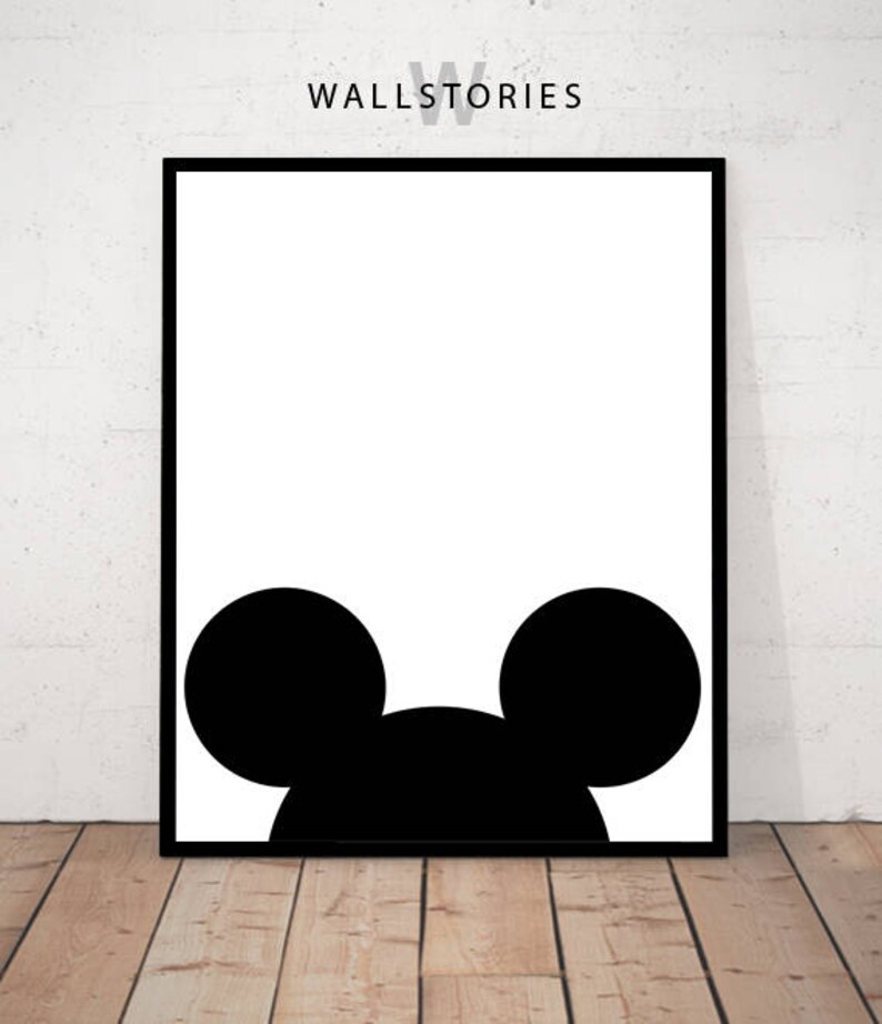 Mickey Mouse Poster Mickey Mouse Print Mickey Printables - Etsy