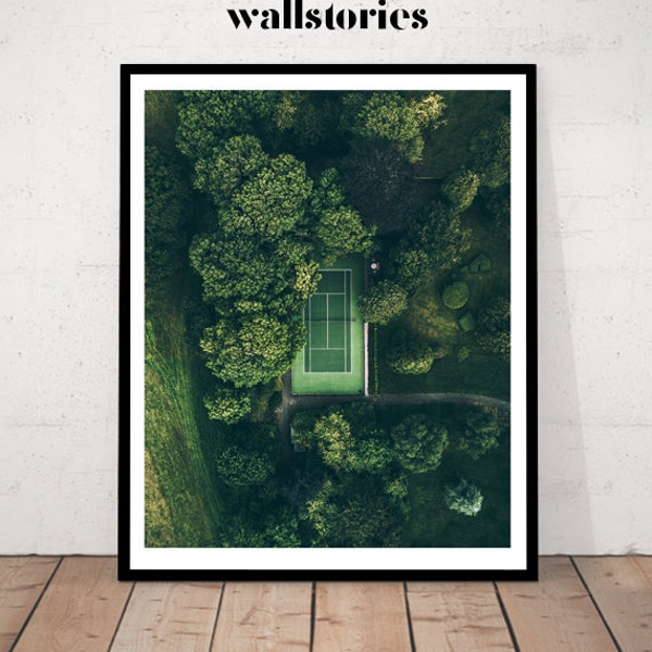 Tennis Court Print, Tennis Decor, Sports Prints, Poster Tennis, Tennis Photography, Tennis, Modern Art Print, Sports Print, Sports Wall Art