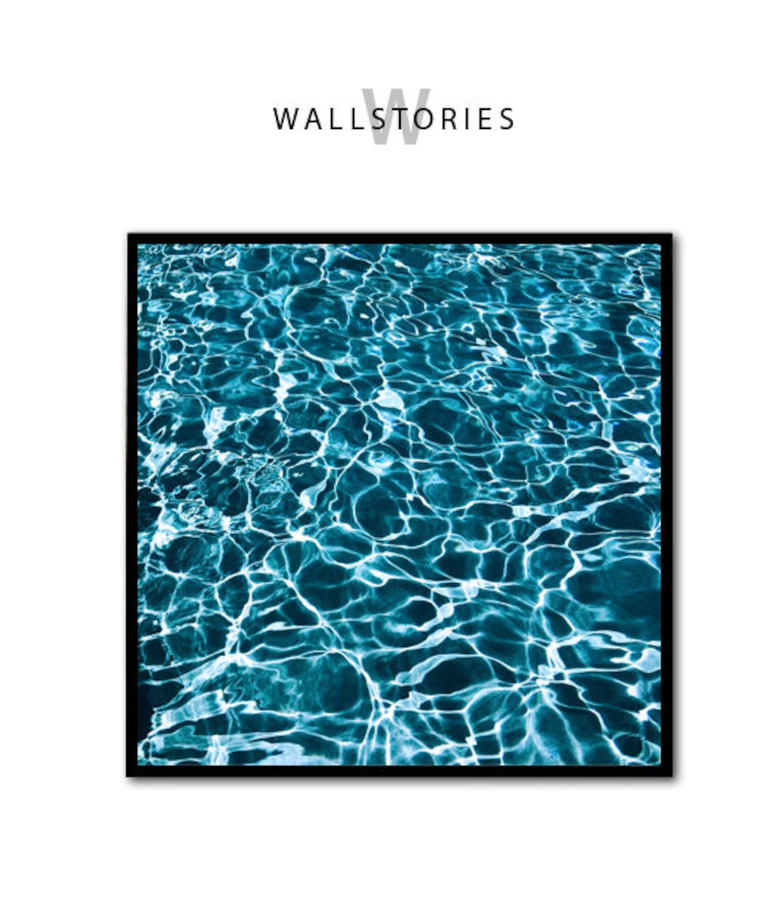 Water Print Blue Water Print Water Decor Water Photography Etsy