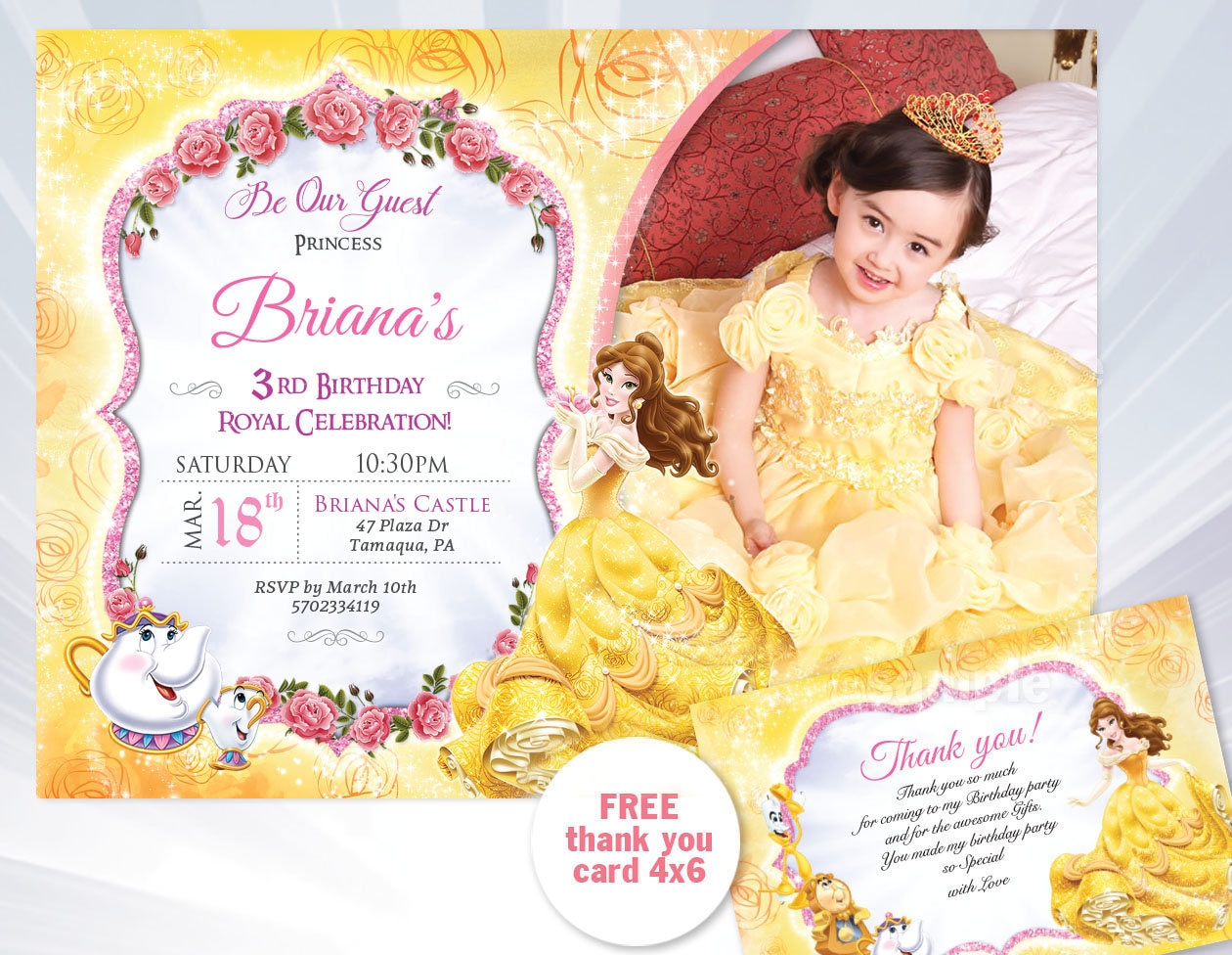 princess-belle-birthday-invitation-beauty-and-the-beast-etsy