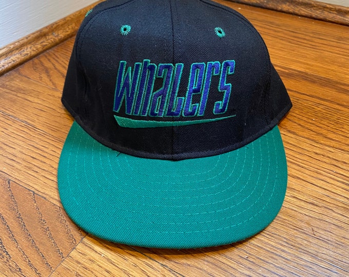 Vintage Hartford Whalers Snapback Hat Adjustable Original Six Hockey By Annco Rare