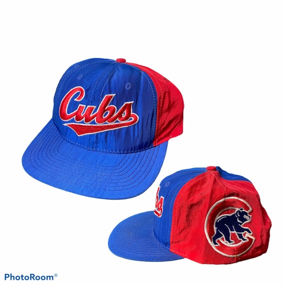 Vintage Chicago Cubs Script Snapback Hat Adjustab… - image 1