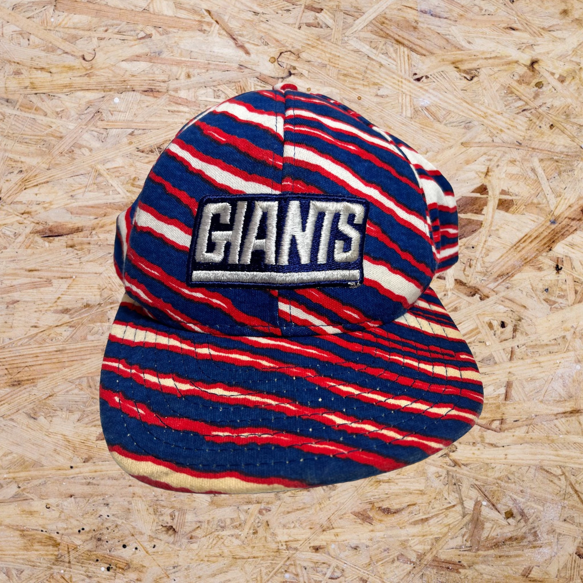 Vintage New York Giants Zubaz Snapback Hat Adjustable Zebra Etsy
