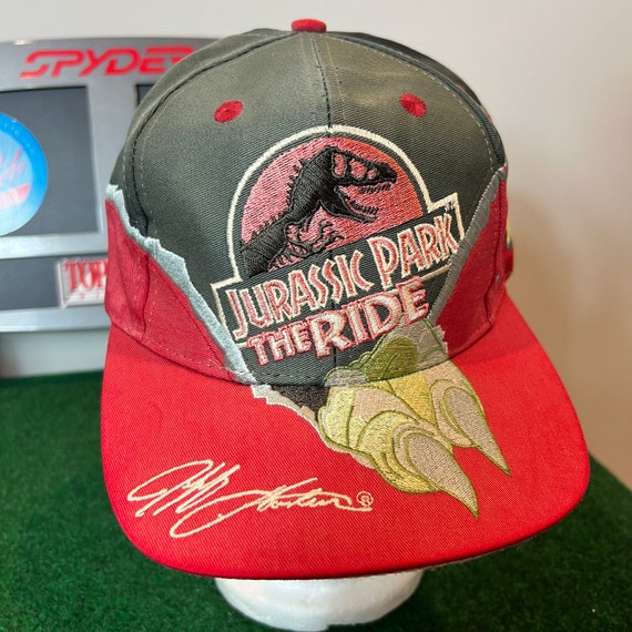 Vintage Jurassic Park The Ride Snapback Hat Adjus… - image 3