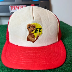 Vintage E.T. Phone Home Plain Logo Snapback Hat Adjustable Meshback Movie by AJD Extra-Terrestrial image 2
