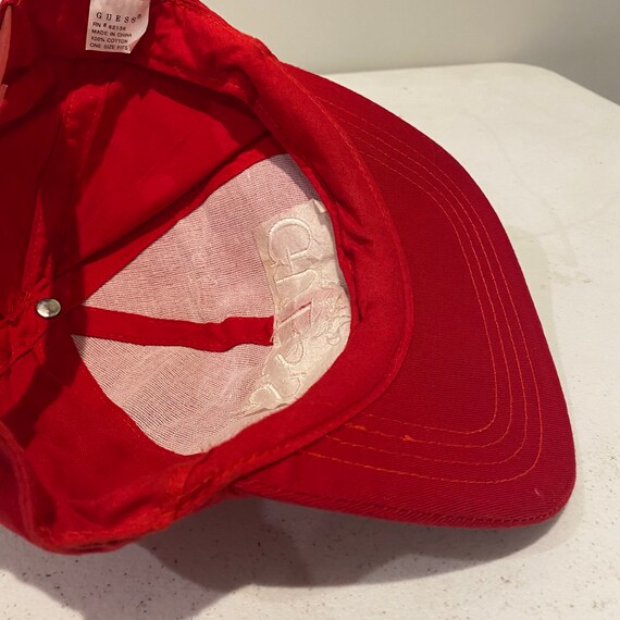 Vintage Guess USA Jeans Snapback Hat Adjustable 90s R… Gem