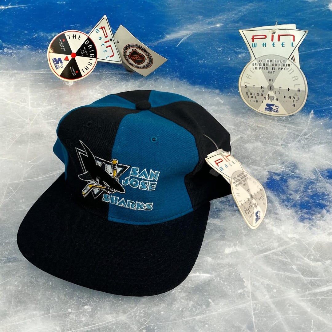 レトロ 野球キャップ YHマーク 当時物 コレクション Vintage San Jose Sharks Pin Wheel Snapback Hat NHL Hockey 90s 応援グッズ