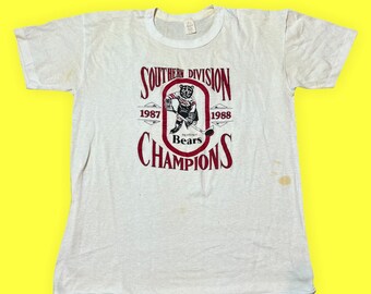 Vintage Hershey Bears Southern Division Champions Tee Shirt 1987 1988 By Tee Swing XL