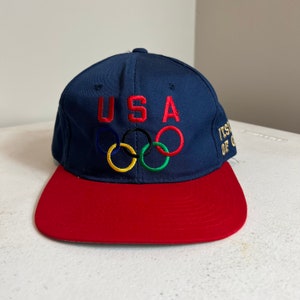 Vintage Team USA Olympics Snapback Hat Adjustable 90s Visions Of Gold By First Pick Sportswear image 2