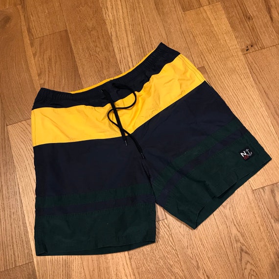 vintage nautica swim trunks