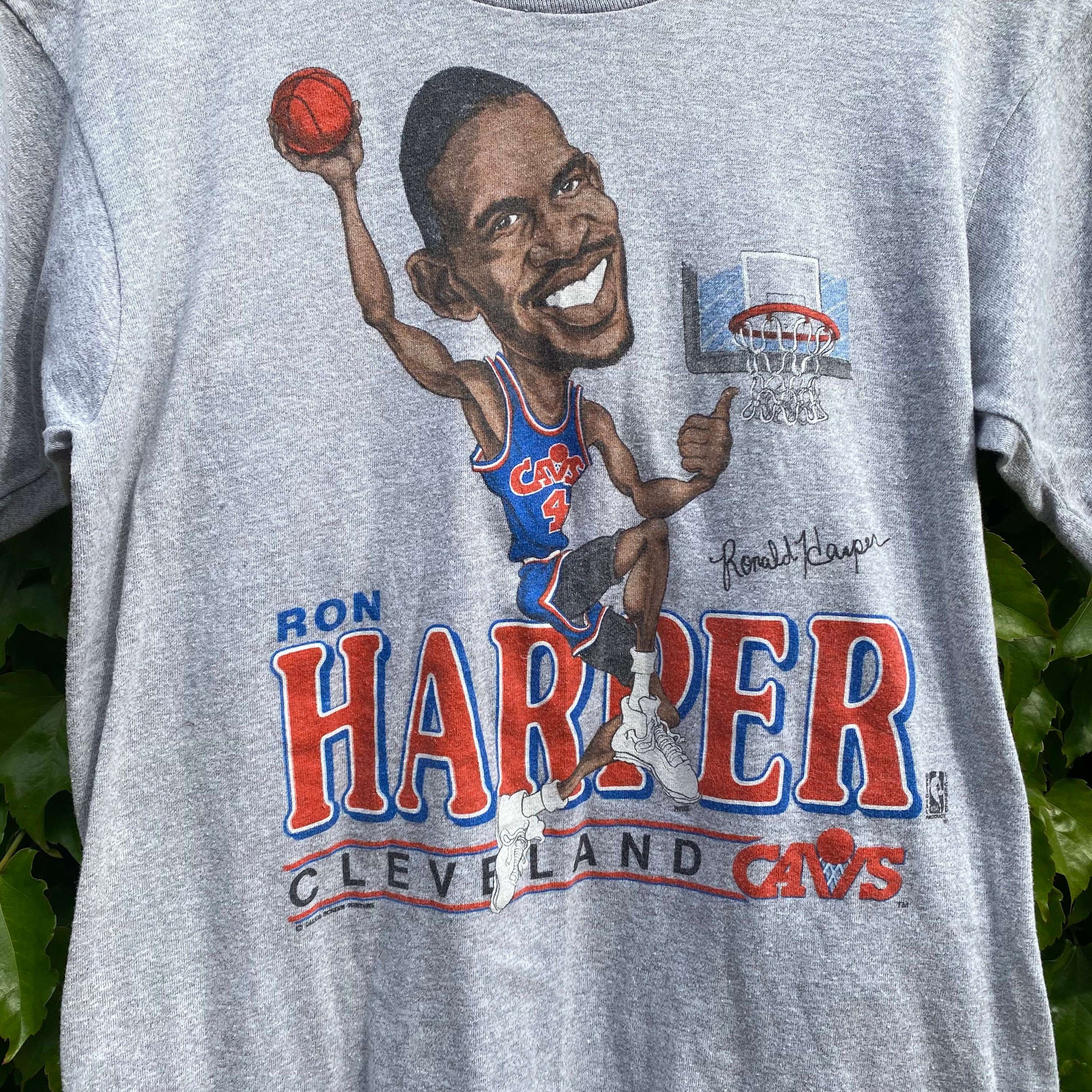 Vintage Ron Harper Cleveland Cavaliers Caricature Tee Shirt -  Denmark