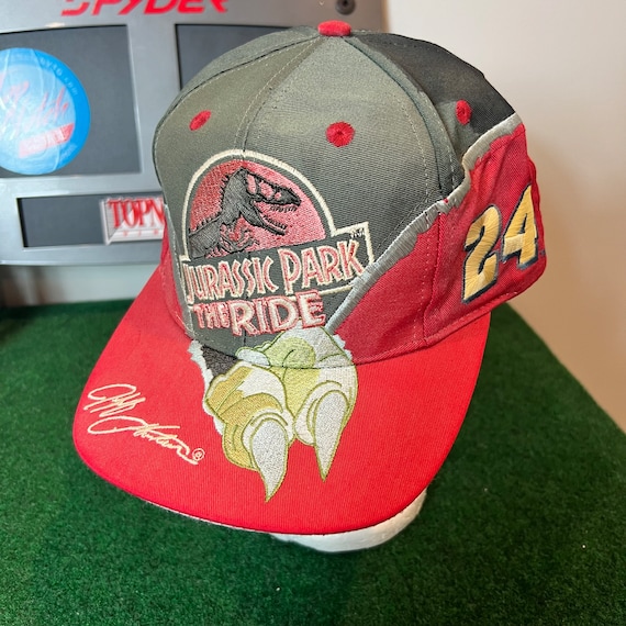 Vintage Jurassic Park The Ride Snapback Hat Adjus… - image 2