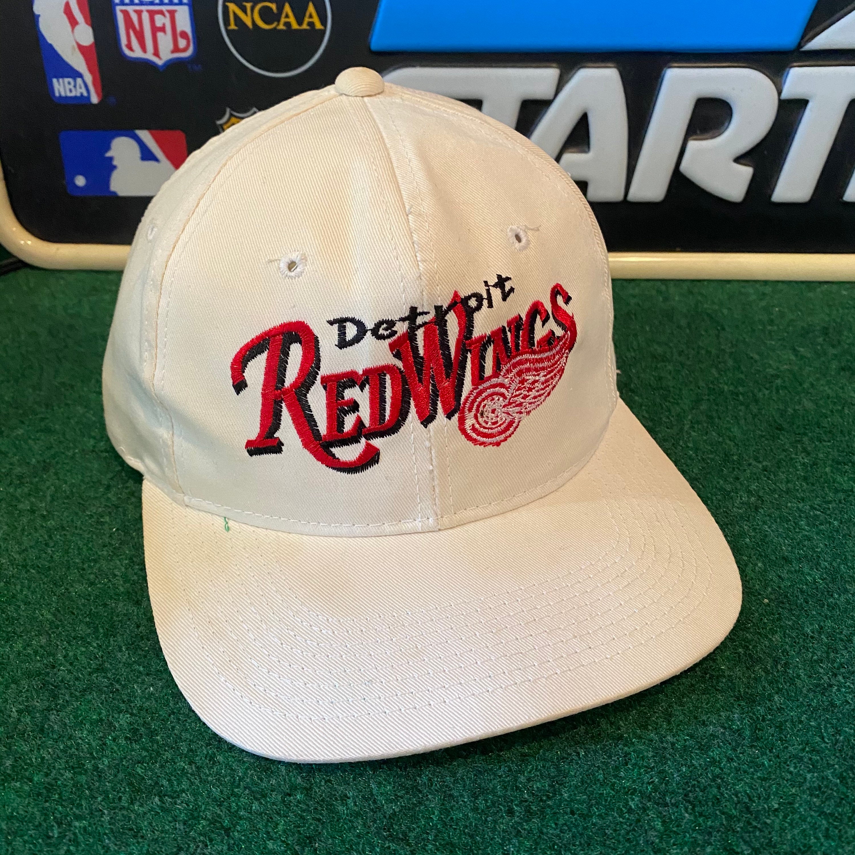 Vintage Detroit Red Wings Snapback Hat 