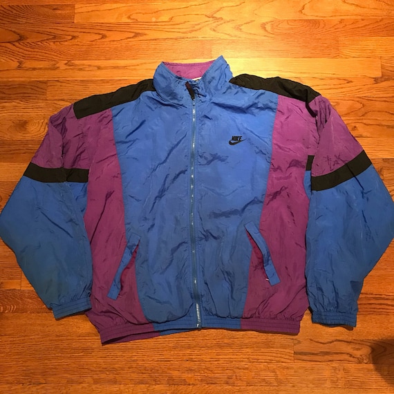 nike windbreaker pink and purple