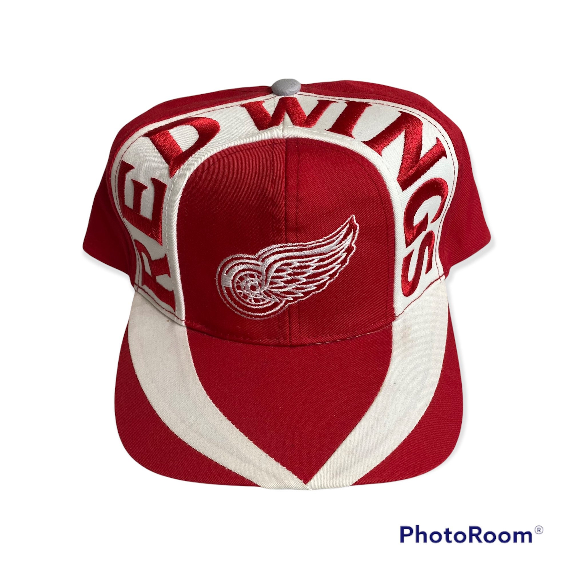 Vintage 90s sports specialities Detroit Red Wings shadow Snap back hat