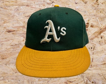 Vintage Oakland A’s Athletics Plain Logo Snapback Hat Adjustable 90s by Annco