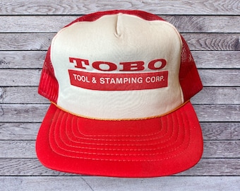 Vintage Tobo Tool & Stamping Corp. Snapback Hat Adjustable Trucker Meshback