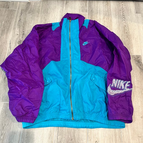 Nike Jacket Full Zip Teal Purple Size - Etsy Australia