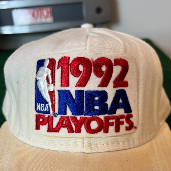 Vintage 1992 NBA Playoffs Snapback Hat Adjustable… - image 3