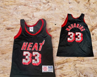 VTG Champion Alonzo Mourning Miami Heat Jersey #33 Black Youth L