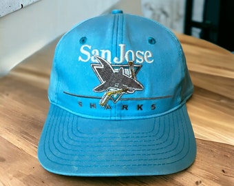 Vintage San Jose Sharks Snapback Hat Adjustable Hockey 90s Twins Enterprises