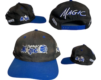 Vintage Orlando Magic Snapback Hat Adjustable Blockhead NBA Basketball By Twins Enterprises