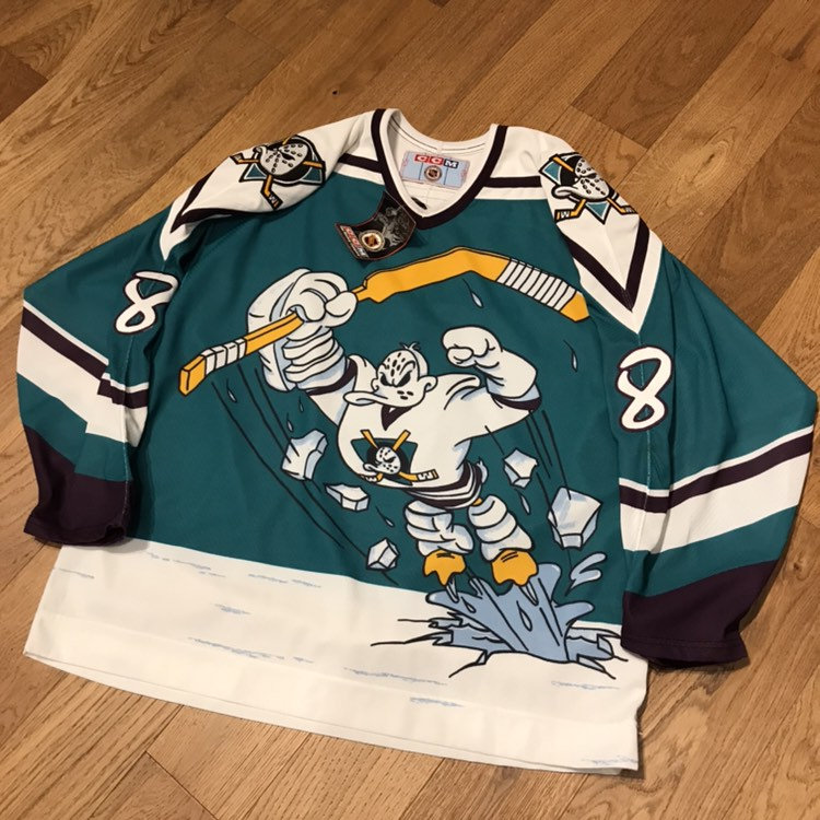 Vtg Very Rare NHL Anaheim Mighty Ducks Wild Wing CCM Hockey Jersey. Mens  Medium