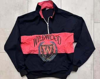Vintage Wildwood New Jersey Windbreaker Pullover Shore Pink Size Medium