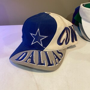 Vintage Dallas Cowboys Snapback Hat Adjustable 90s Wrap Around 