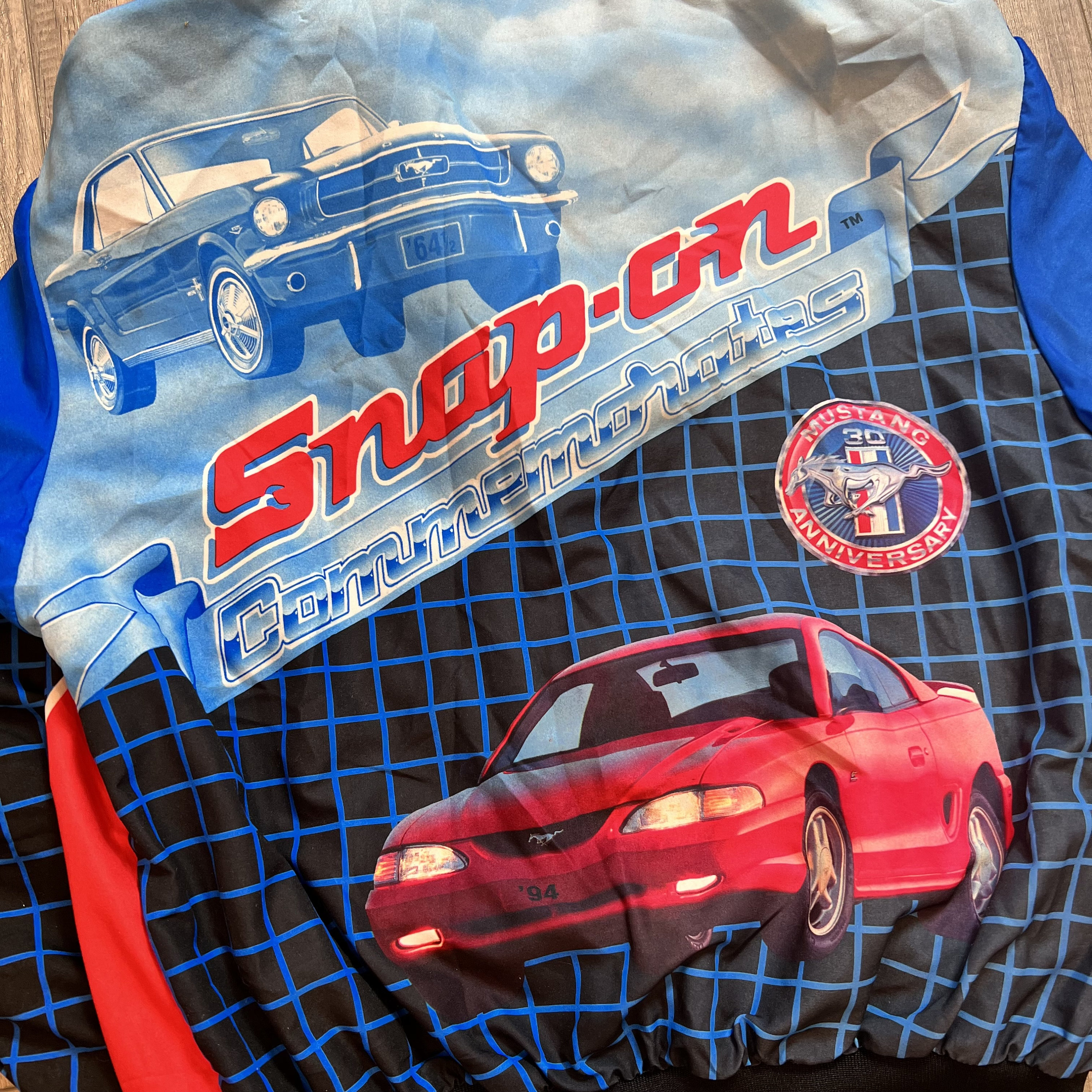 Vintage Ford Mustang 30 Year Anniversary Jacket Snap-on