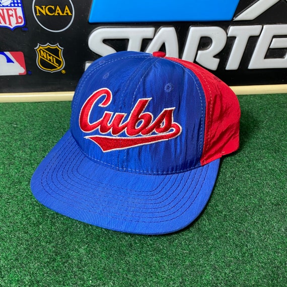 Vintage Chicago Cubs Script Snapback Hat Adjustab… - image 4