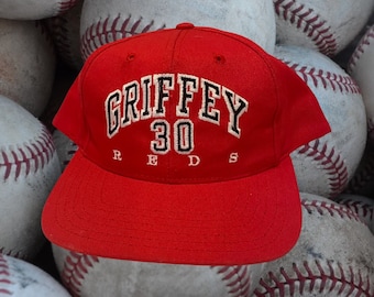 Vintage Ken Griffey Jr. Snapback Hat Adjustable Cincinnati Reds Baseball MLB By Twins Enterprises