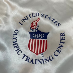 Vintage United States Olympic Training Center Satin Bomber Jacket Team USA Swingster Size Large image 6