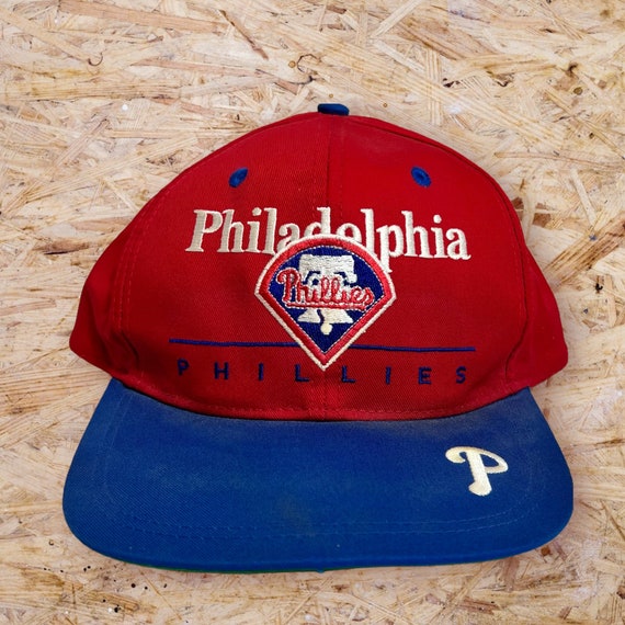 Vintage 90s Philadelphia Phillies New Era Pro Model Hat Cap MLB Size 7 5/8