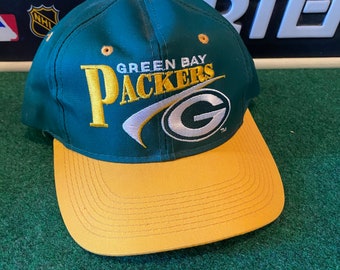 Vintage Green Bay Packers Snapback Hat Adjustable NFL Football by Youngan