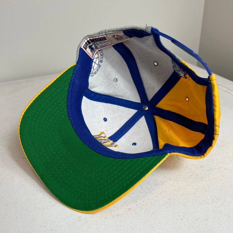 Vintage Golden State Warriors Letterman Snapback Hat Adjustable NBA Basketball by Starter image 8