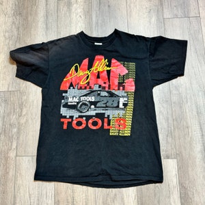 Vintage Mac Tools Davey Allison NASCAR Tee Shirt Racing By Lee size XL image 2