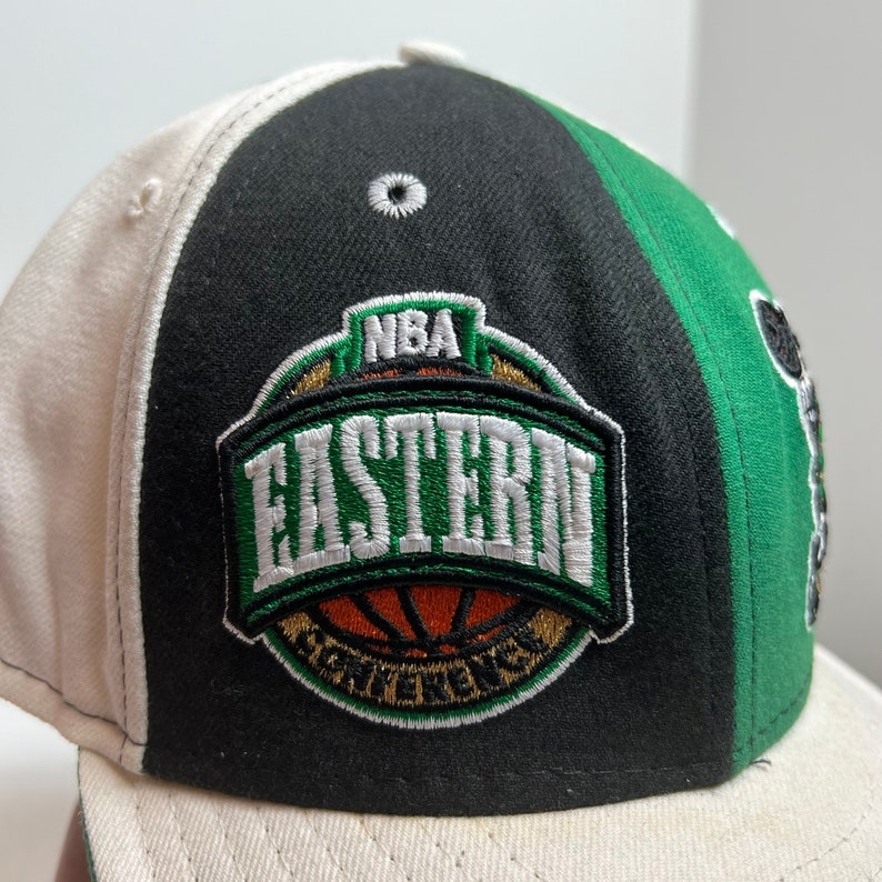 Vintage Boston Celtics Eastern Conference Fitted Hat NBA 59Fifty Pinwheel New Era 7 5/8 image 3