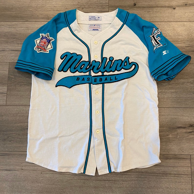 Vintage Florida Marlins Script Baseball Jersey 90s MLB By Etsy