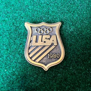 Vintage Team USA 1980 Summer Olympics Belt Buckle image 2