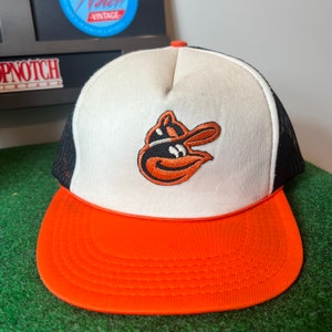 Vintage Baltimore Oriels Snapback Hat Adjustable Plain Logo Baseball Meshback Toppers image 2