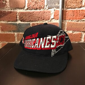 Vintage Carolina Hurricanes Snapback Hat Adjustable Grid NHL