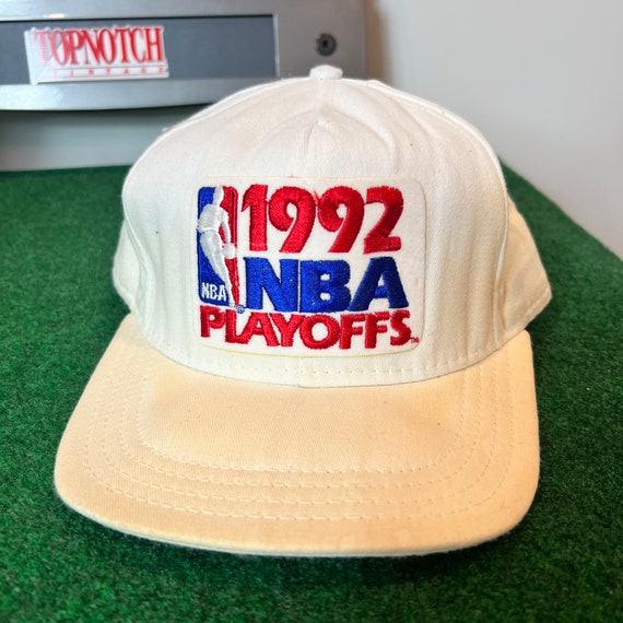 Vintage 1992 NBA Playoffs Snapback Hat Adjustable… - image 2