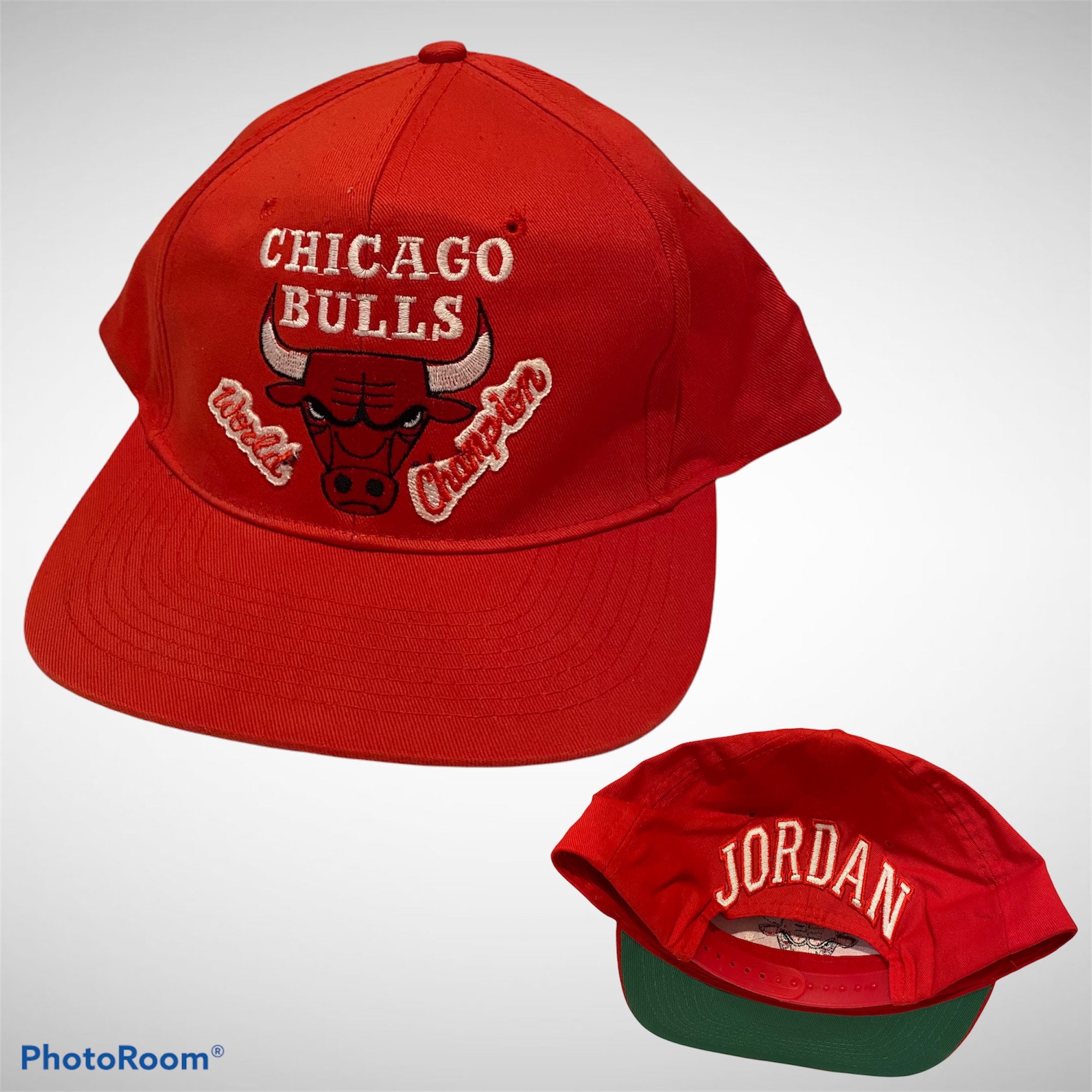 Vintage Chicago Bulls Michael Jordan Blockhead Snapback Hat