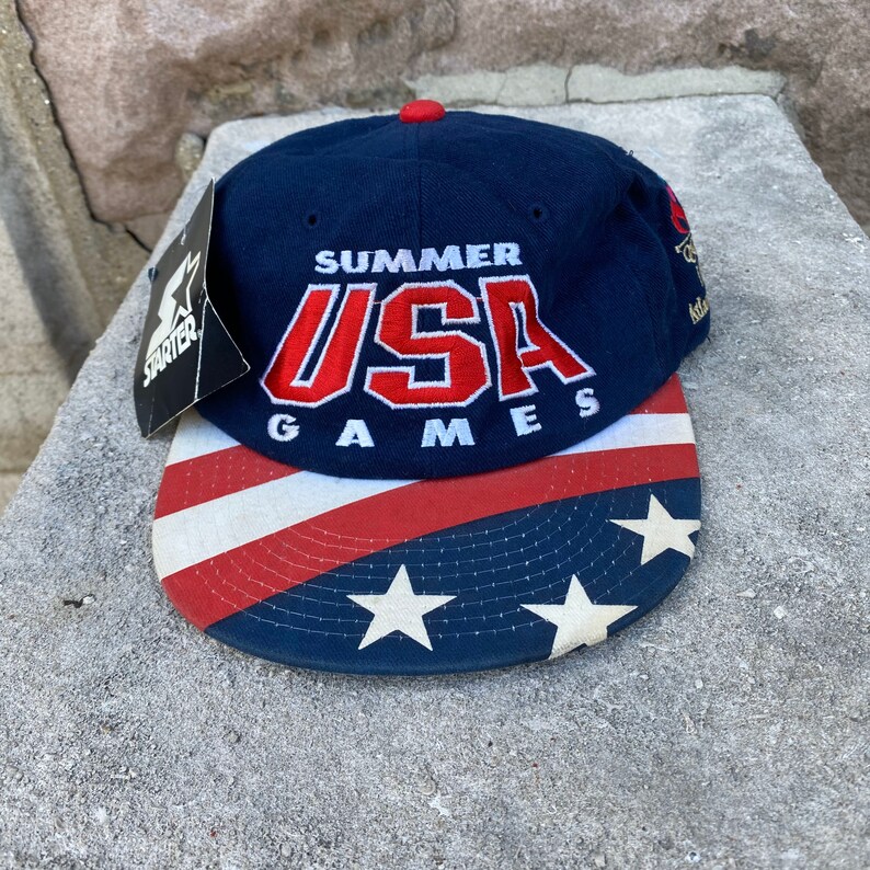 Vintage 1996 Atlanta Olympics Team USA Snapback Hat Adjustable Etsy