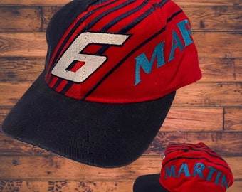 Vintage Mark Martin #6 NASCAR Snapback Hat Adjustable 90s Throwback By Chase Authentics