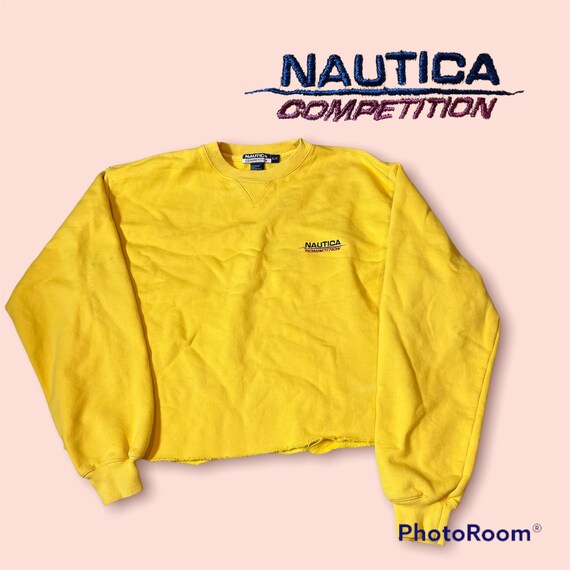 Nautica yellow sweatshirt Clearance