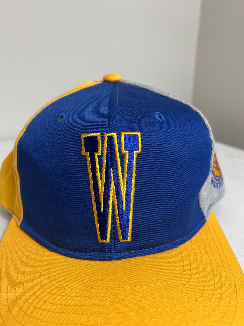 Vintage Golden State Warriors Letterman Snapback Hat Adjustable NBA Basketball by Starter image 5