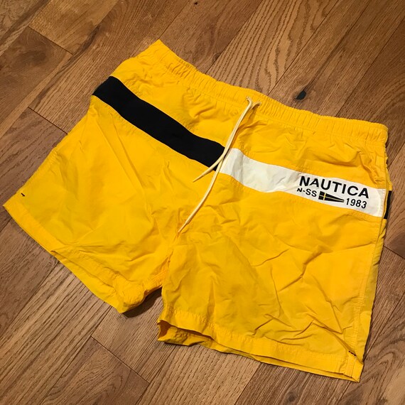 yellow nautica swim trunks